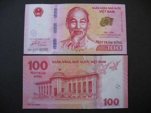 VIETNAM 100 Dong 2016 Commemorative Issue (P125) UNC