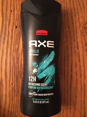 Pack Of 4 - AXE Refreshing Shower Gel, Apollo - 16 Oz - 12 Hour Refreshing Scent