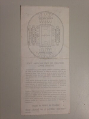 Billet Match OL Lyon - PSG Paris, Division 1, Stade Gerland, 31/10/1997, Collection