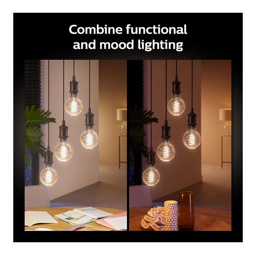 PHILIPS HUE G125 White Ambiance Filament Bulb With B22 Base - Picture 5 of 9