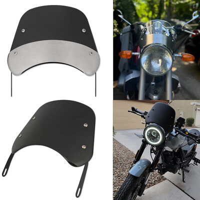 5''- 7'' Round Headlight Motorcycle Windshield Windscreen For Suzuki SV650 GS500E