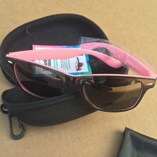 OAXYGEN Polarized Sunglasses Adult Unisex Black/Pink