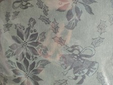 NWT Forest Green Floral 60" X 102" Tablecloth Damask Holliday Trim a Home