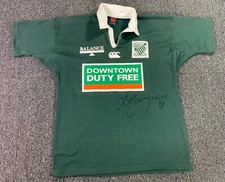 Vintage Randwick Jersey Mens Large David Campese #11 Signed Galloping Greens L