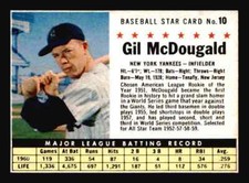 1961 Post Cereal #10 Gil McDougald - NM-MT