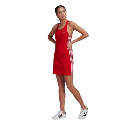 Adidas Originals Adicolor Classics Racerback Womens Dress Slim Fit Red [ GN2879] | eBay