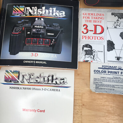 Nishika N8000 3D Camera Black Twin Light 3000 Flash Manual Nishika N8000 3D Camera Black Twin Light 3000 Flash Manual