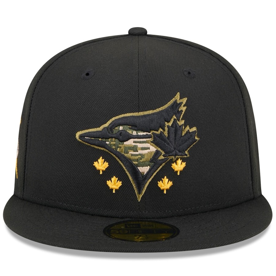 Men's Toronto Blue Jays New Era Black 2024 Armed Forces Day On