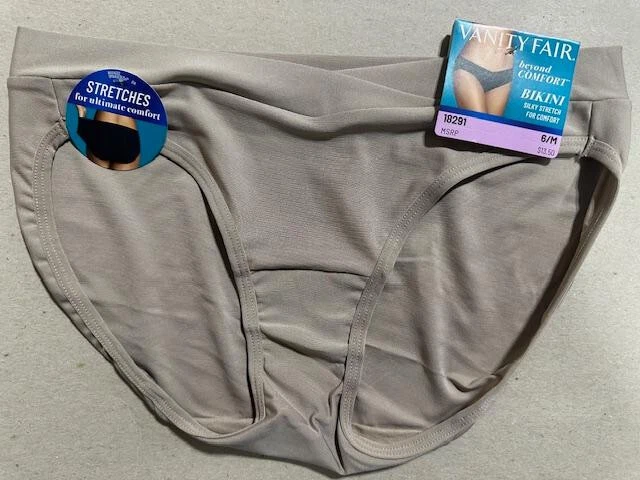 5 Prs Vanity Fair Beyond Comfort Silky Stretch Bikini 18291 5-6-7-8 $5 bucks Ea - Image 3 of 4
