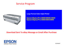 Epson Service Adjustment Program Stylus Pro 3800 3800C 3850 +Manuale di servizio