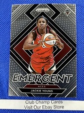 2022 #2 Jackie Young WNBA Panini Prizm Emergent Base Insert Aces