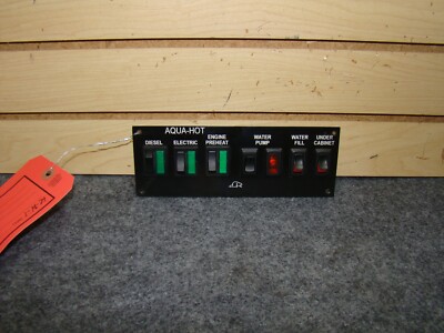 USED RV AQUA-HOT HYDRONIC HEATING SYSTEM SWITCH PANEL