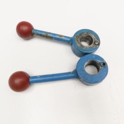 Machine Operator Handle Knob Lever 1''-7 Threaded 6-1/2'' OAL Lot Of 2