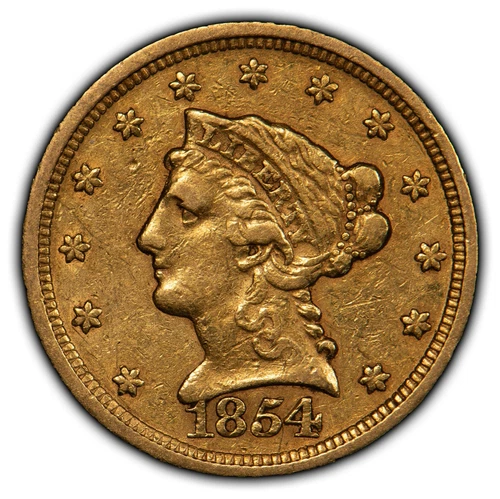 1854-P Liberty Quarter Eagle — photo from the most recent tracked eBay sale