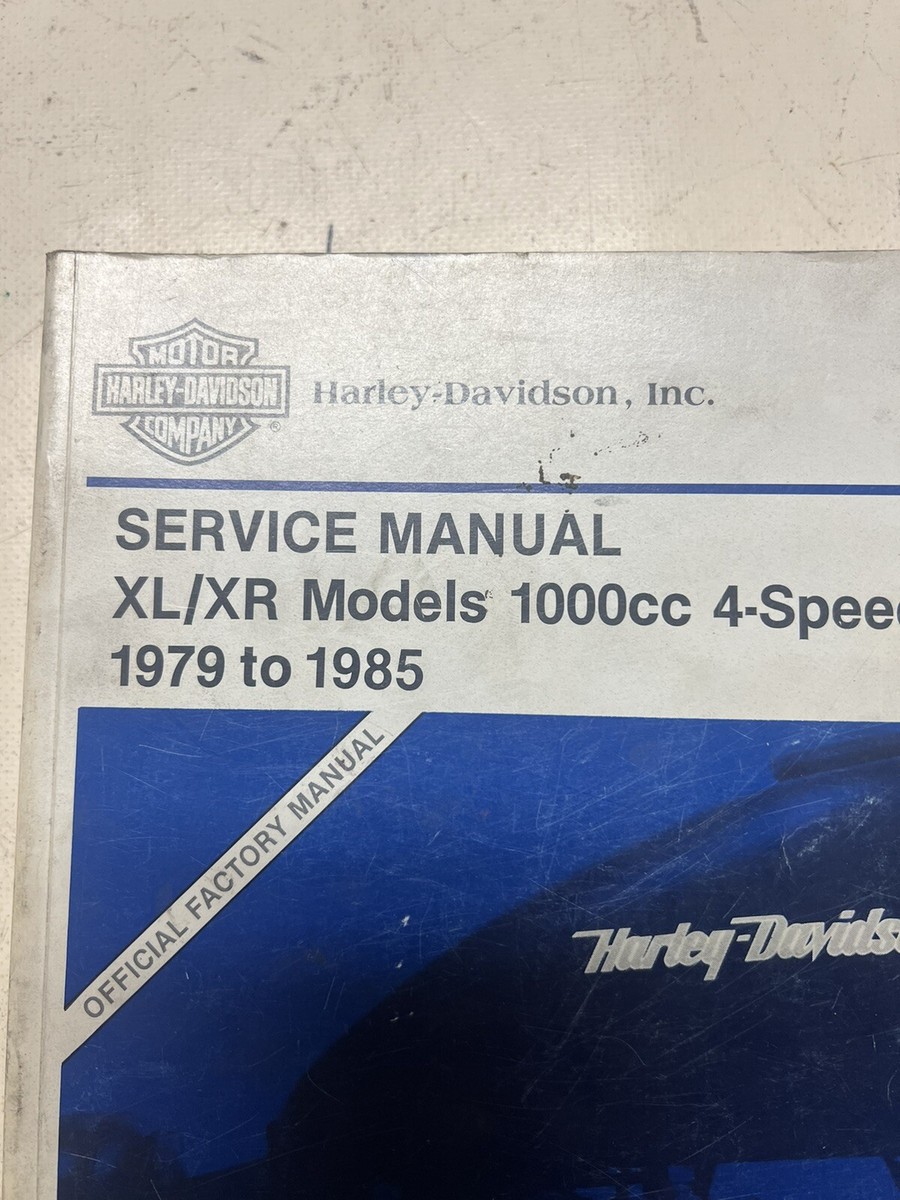 HARLEY-DAVIDSON XL/XR MODELS 1000cc 4-SPEED 1979-1985 SERVICE