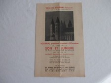 Tourist brochure leaflet city of Tournai (Belgium) 1958 