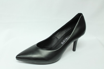 Decolletè punta Café Noir NME925 pelle nera tacco cm SUPER