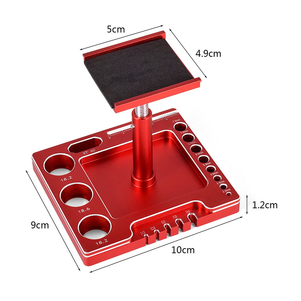 360° Rotate Repair Station Work Stand for 1/8 1/10 1/24 RC Car TRX4 SCX10 HSP - Photo 3/4