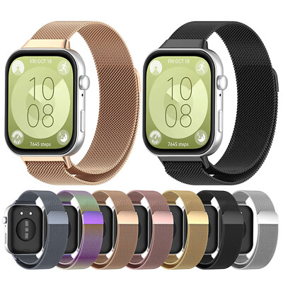 Magnetic Loop Band Milanese Uhren Armband Gürtel Zubehör für Huawei Watch Fit3