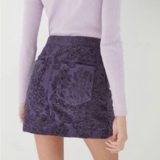 Urban Outfitters Joan Textured Asymmetrical Mini Skirt Size M