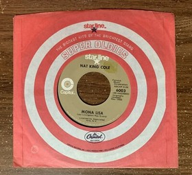 Vintage Nat King Cole 45 RPM 7" Records Each Sold Separately