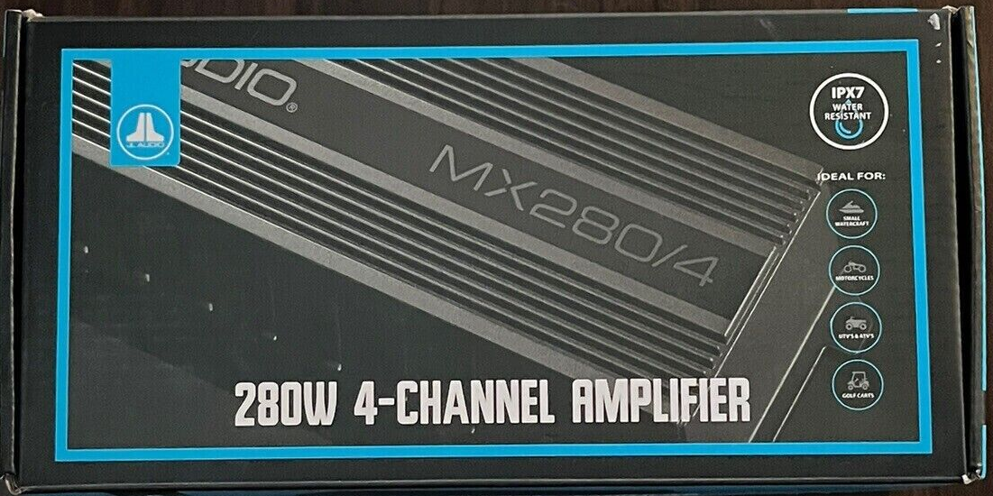 JL Audio MX280/4 Marine 4-Ch 280w Amplifier Class-D Full JL Audio MX280/4 Marine 4-Ch 280w Amplifier Class-D Full