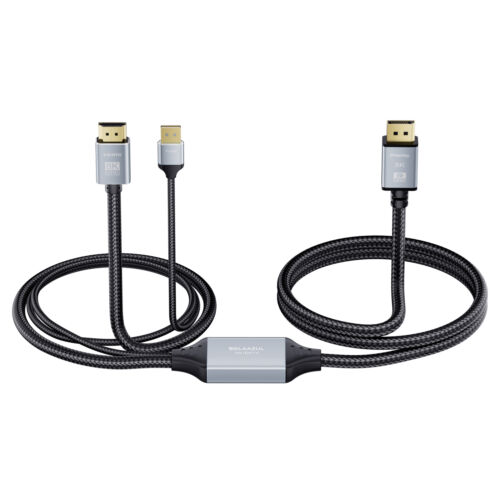 Active 8K HDMI 2.1 to DisplayPort DP 1.4 Cable 2m 4K 120Hz Adapter PS4 Apple TV - Picture 4 of 12