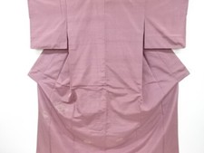 7220724: JAPANESE KIMONO / VINTAGE HOMONGI / SILK / FUSHI TSUMUGI / WOVEN KIKU