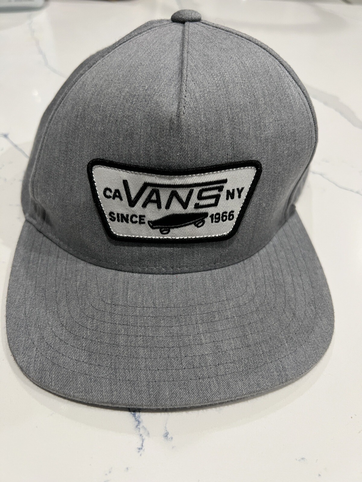 Vans Full Patch  Snapback Adjustable Gray  Hat - image 1