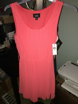 NEW By&By Women's Size M Dress Pebble Crepe Papaya Orange Formal Dress Prom  NWT | eBay