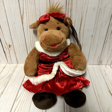 Build a Bear Holly The Moose Christmas Plush Holiday Exclusive With Tags Outfit