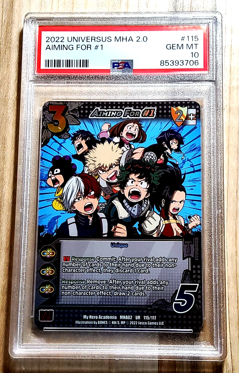 2022 My Hero Academia AIMING FOR #1 Holo PSA 10 Gem Mint | eBay
