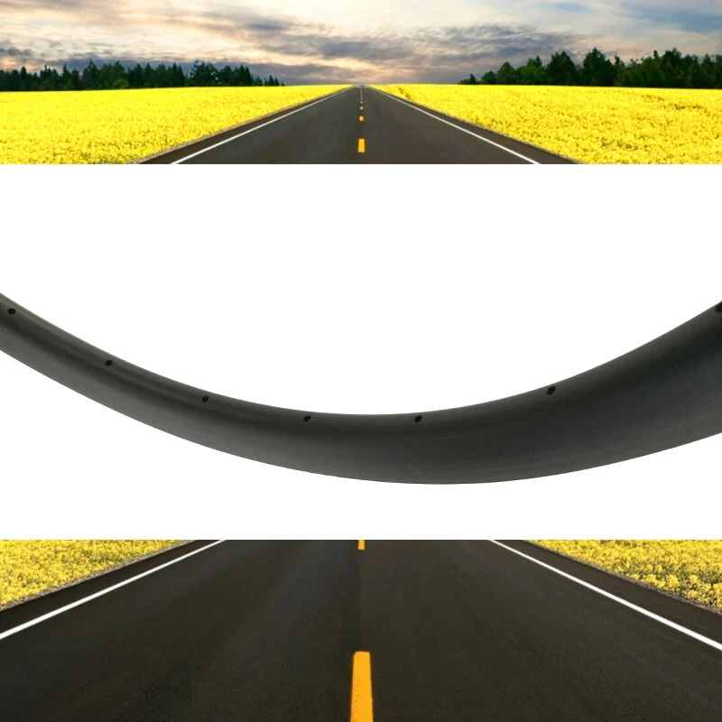 Disco de llanta de carbono para bicicleta de carretera 700C 50*25 mm o cubierta de freno en V sin cámara 16-36 orificios Foto 2 de 4