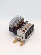 Fabco  Single Head 2 Position 5 Way 4 Pneumatic Solenoid Valve with Base Fitting
