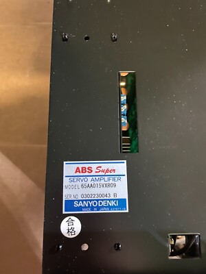 Sanyo Denki ABS Super 65AA015VXR09 Servo Amplifier | eBay