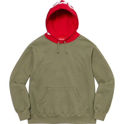 Supreme Contrast Hooded Sweatshirt | eBay 