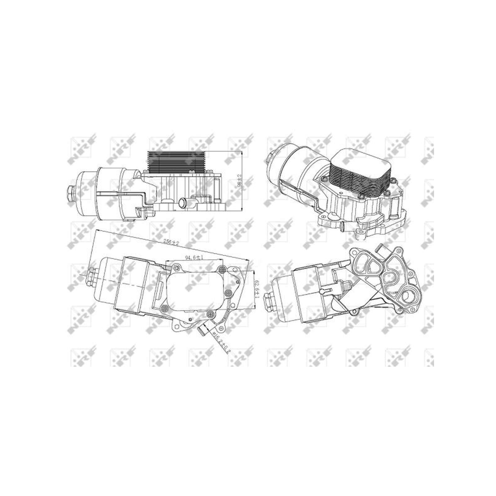 Oil Cooler fits CITROEN C2 JM 1.4D 03 to 09 NRF 1103N9 Top Quality Guaranteed - Image 24