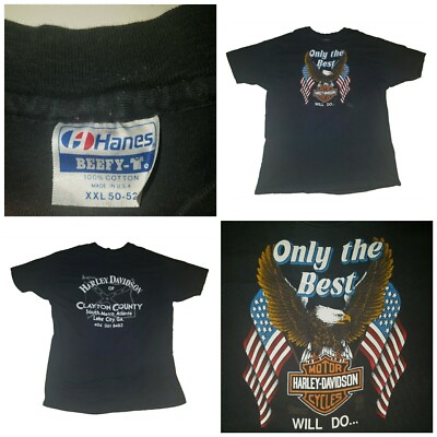 VTG 1980s 80s Harley Davidson only the best will do T Shirt 2XL 