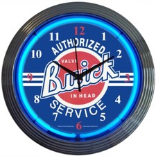 Buick Neon Clock Sign Shop Office Wall Light Lamp Riviera Skylark Gsx Century