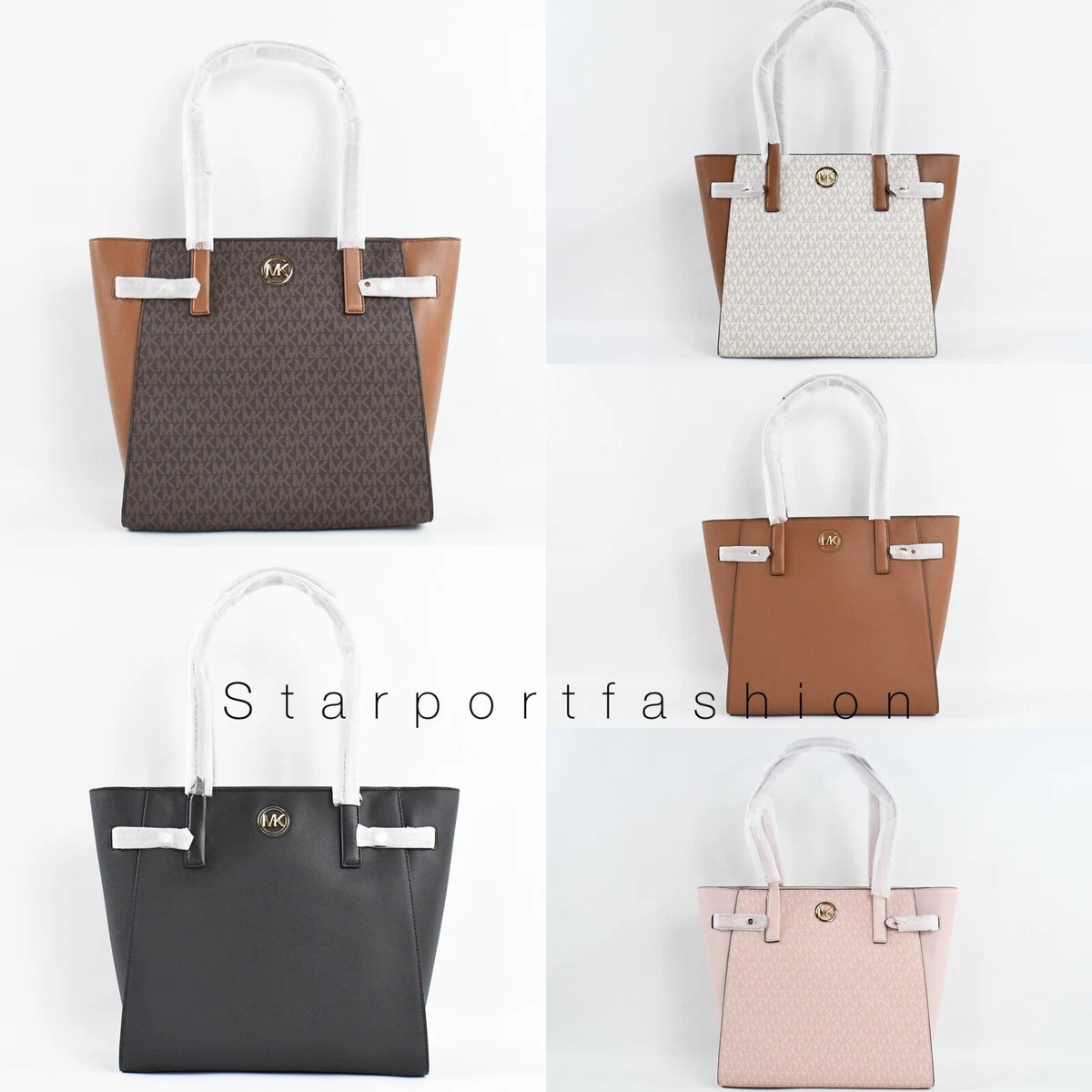 Michael Kors Carmen Large NS Tote Signature MK logo Shoulder Bag