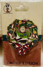 WDI MOG Buzz Light Year Pixar Toy Story Wreath Disney Holiday Pin LE MOC HTF