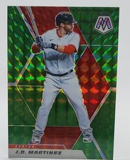 2021 Mosaic Baseball Green Prizm SP #16 JD Martinez Boston Red Sox Free Shipping