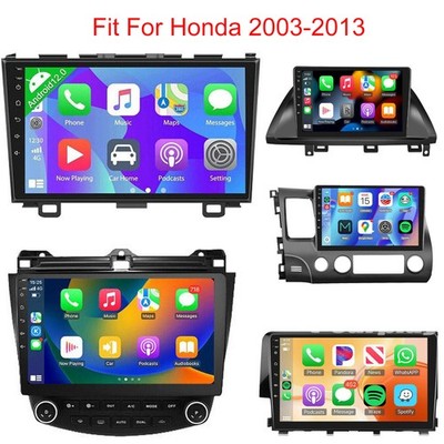 Auto GPS Carplay Stereo Radio GPS Navigation with Camera RDS For Honda 2003-2013