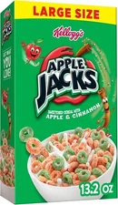(Free Duty Tax) Apple Jacks Cold Breakfast Cereal, 8 Vitamins and Minerals,