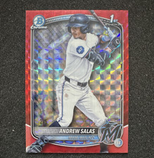 Bowman 2023 Chrome Andrew Salas Red Refractor 2/5 BCP-156 Marlins