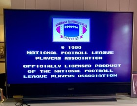 🏈 NES Tecmo Bowl RARE 1st Edition!Black Seal & Eric Dickerson Ex-Rental WORKS!