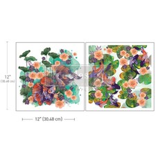 Siamese Splendor  12" x 12" Maxi Decor Transfer  Redesign with Prima