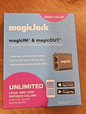 NEW MagicJack Home VOIP Adapter Unlimited US Canada 12 Months Free Service