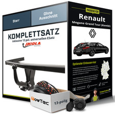 Für RENAULT Megane Kombi III KZ0 Anhängerkupplung starr +eSatz 13pol uni 12- AHK