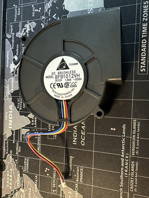 4-Pin Delta BFB1012VH 9733 Blower Fan Lüfter   12V PWM Hochleistungs Gebläse